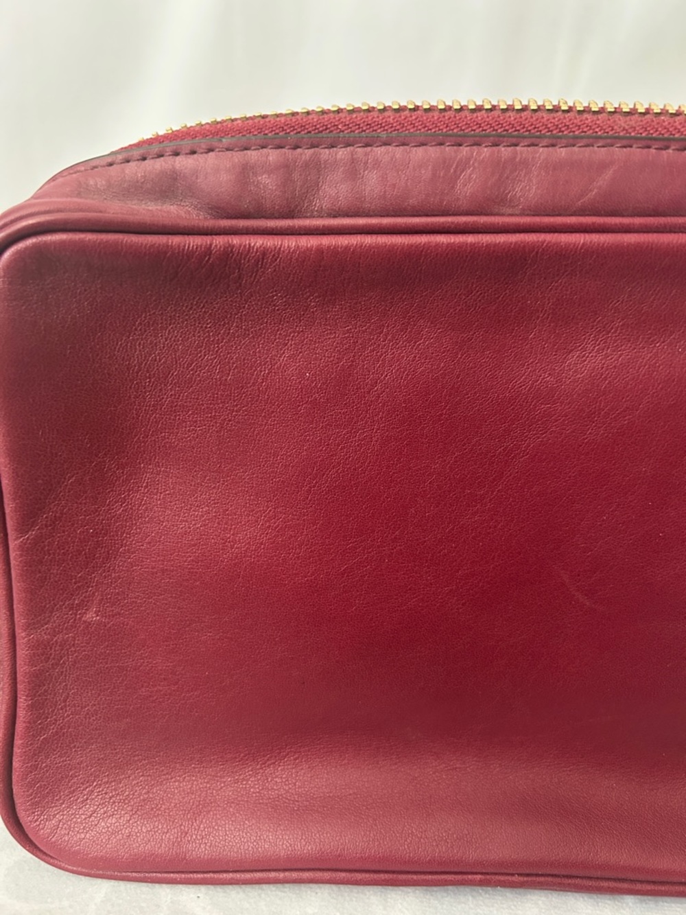 Coach Rare Legacy Flight Deep Rich Red Leather Gold Chain Crossbody Bag Purse 🌺🌺 - Picture 13 of 13